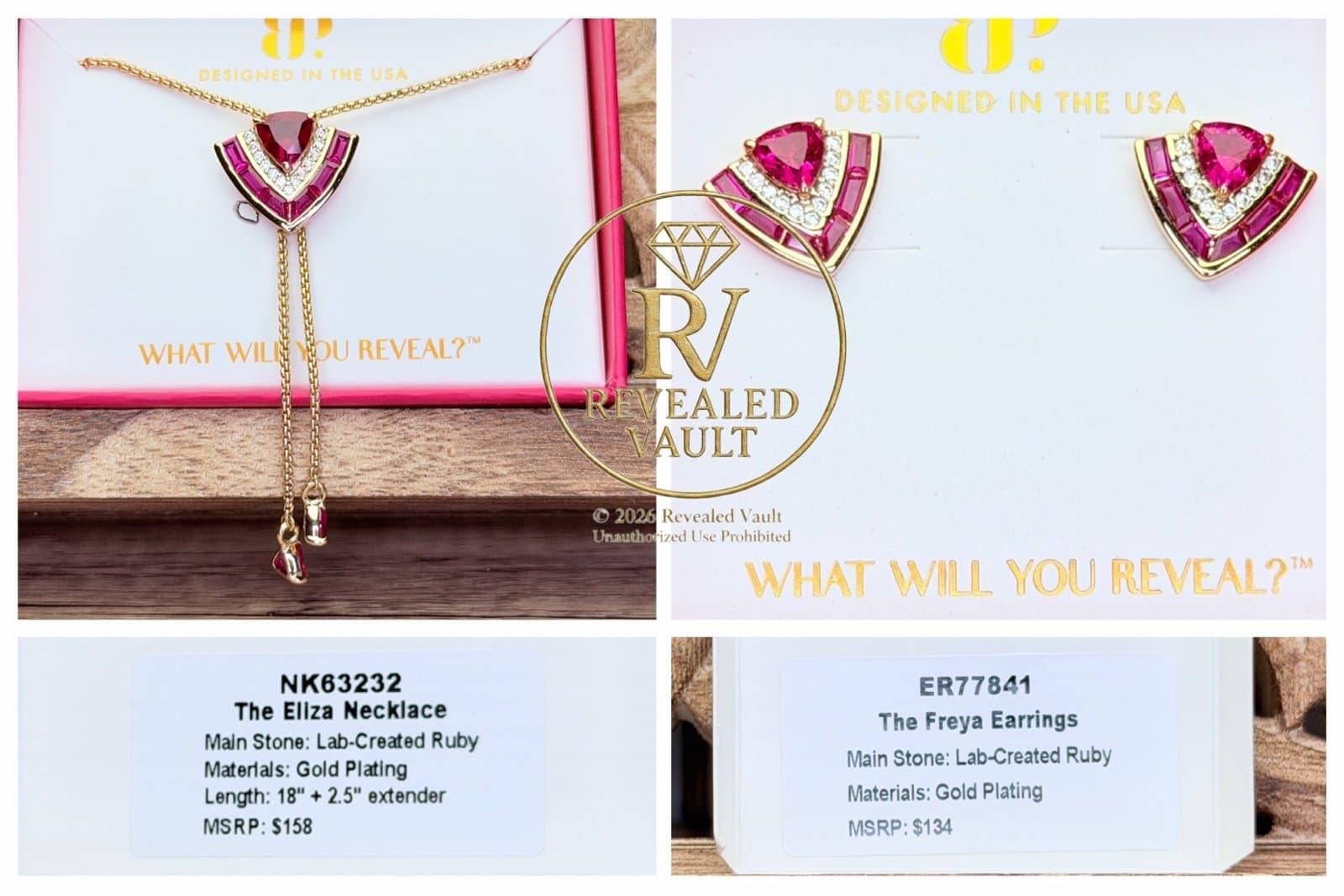 Bomb party The Eliza Necklace & The Freya Earrings July Birthday 2026