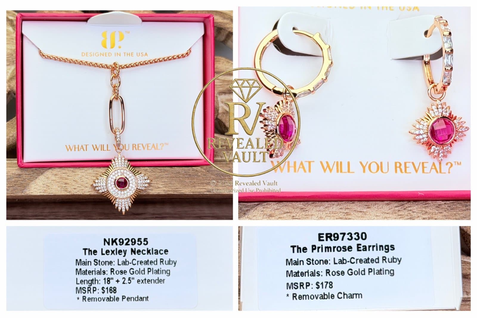 Bomb Party The Lexley Necklace & The Primrose Earrings July Birthday 2026