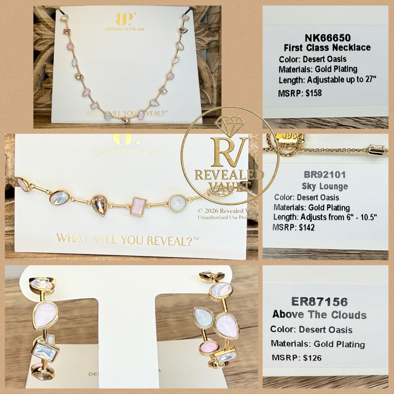 Bomb Party First Class Necklace & Sky Lounge & Above The Clouds Jewel Candy Dest