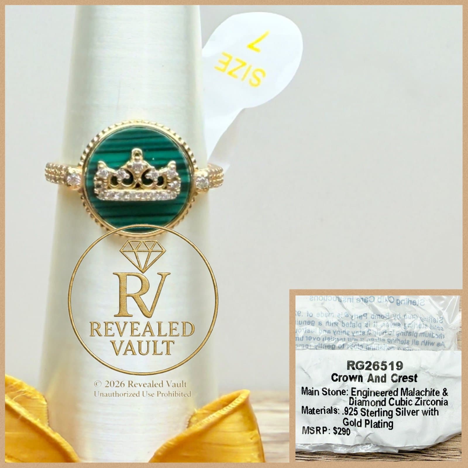 Bomb party The Sterling Club Vermeil Crown and Crest