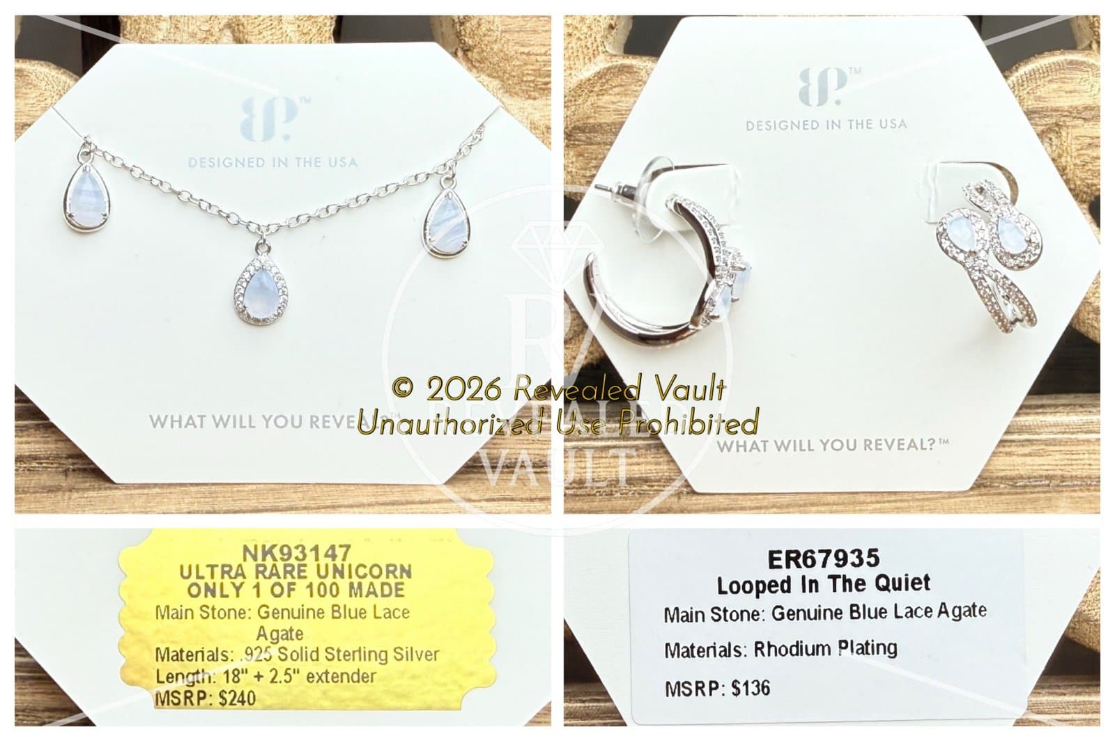 Bomb Party Unicorn Necklace & Looped In The Quiet Set