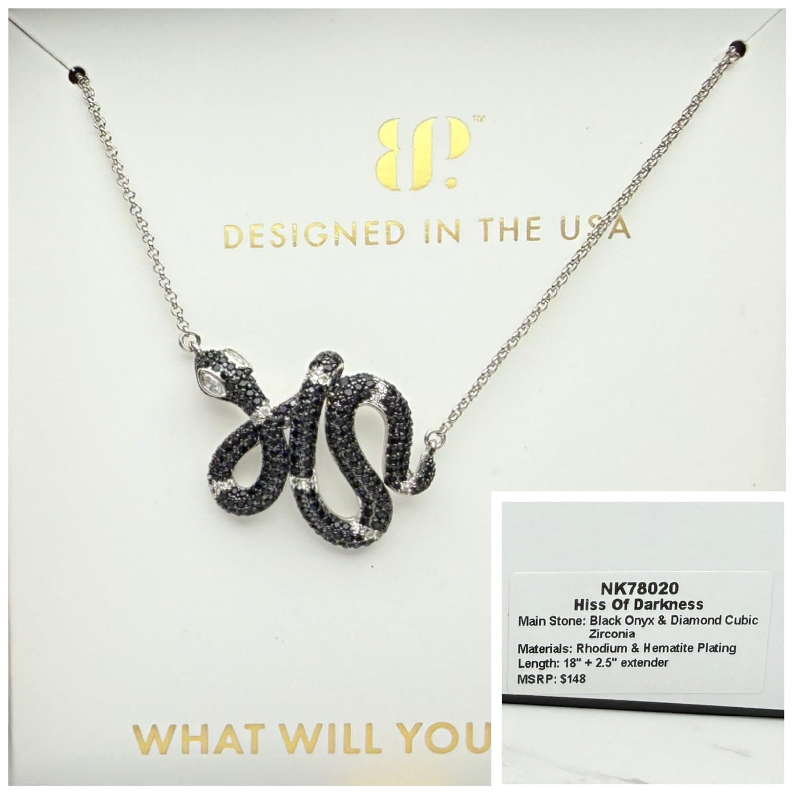 Bomb Party Untamed Necklace Hiss of Darkness