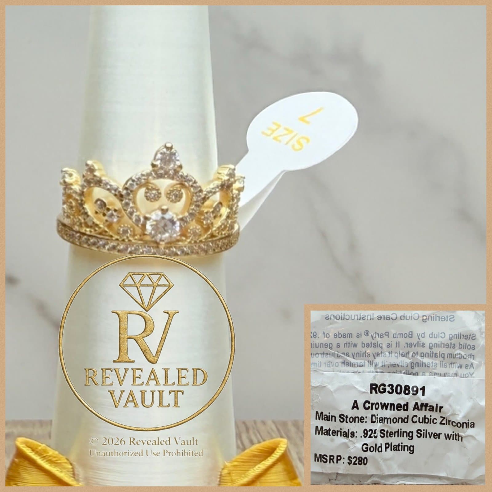 Bomb Party Sterling Vermeil A Crowned Affair