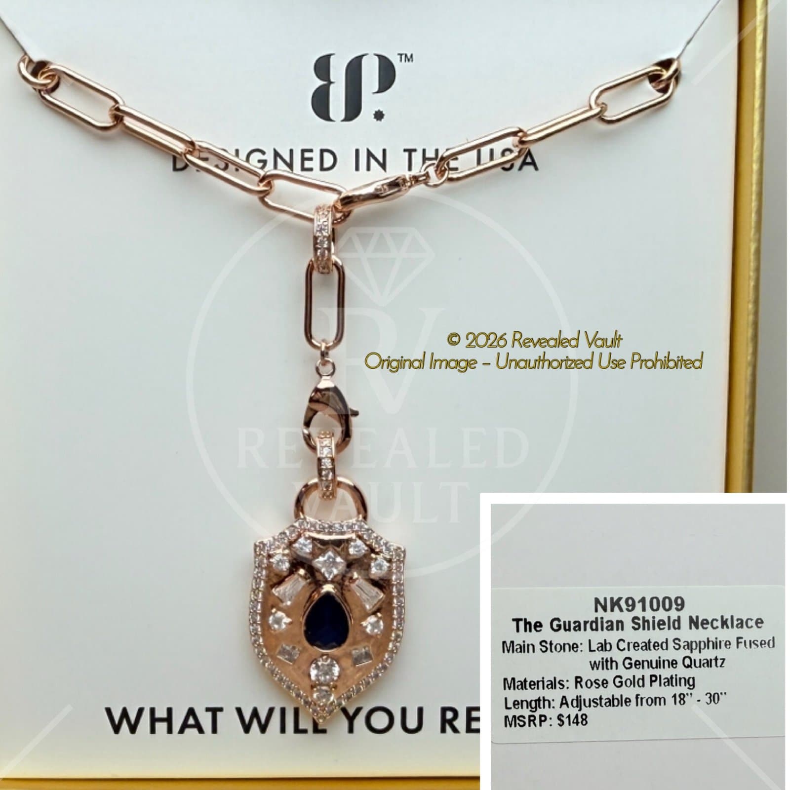 Bomb Party Gem Society The Guardian Shield Necklace