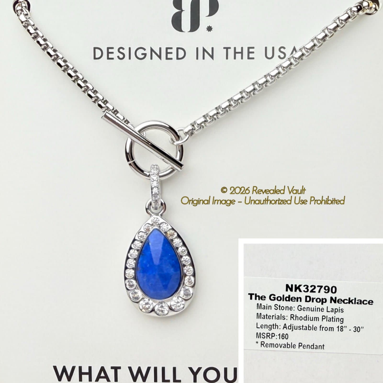 Bomb Party Gem Society The Golden Drop Necklace