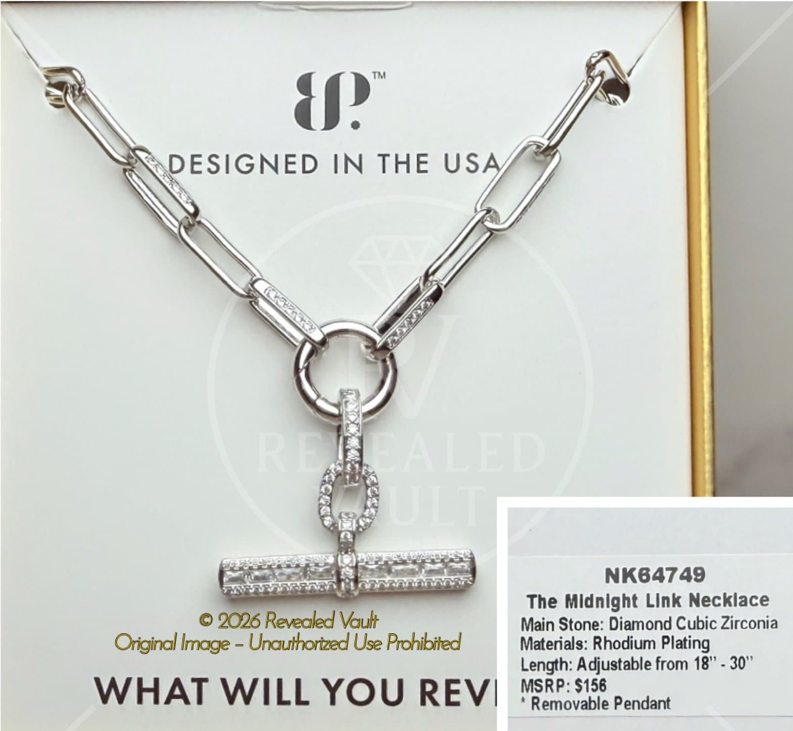 Bomb Party Gem Society The Midnight Link Necklace