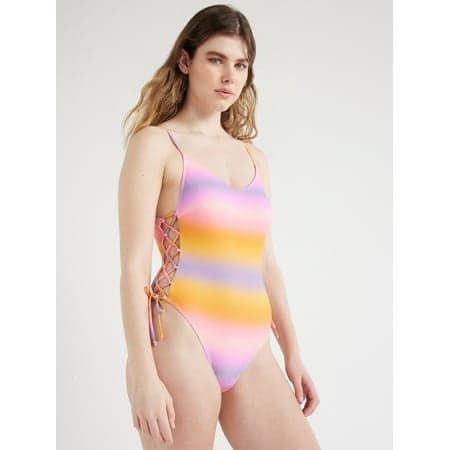 No Boundaries Juniors’ Lace up Ombre One Piece Swimsuit Size L 11-13