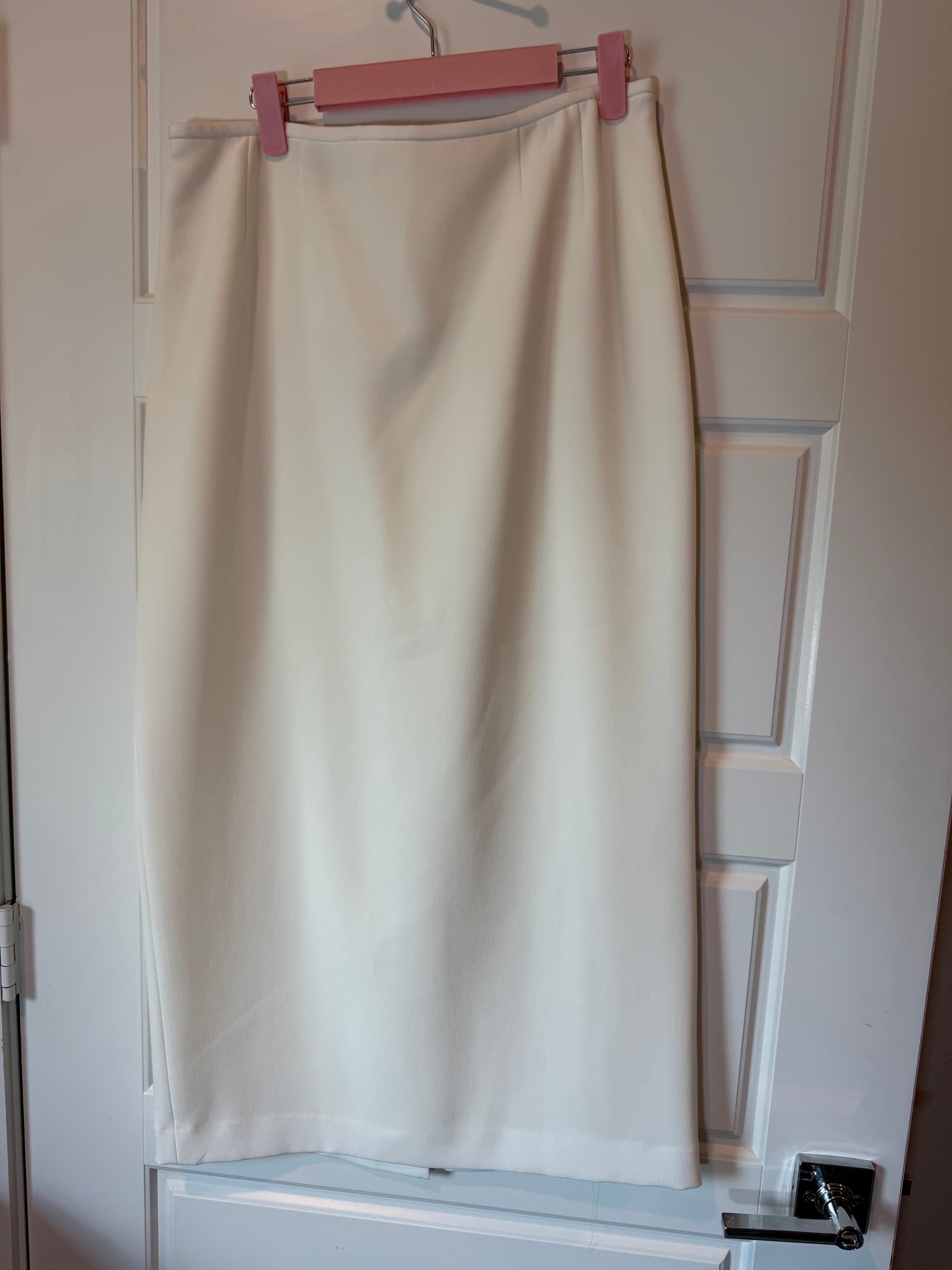 Kasper Women's White Pencil Skirt Size 8