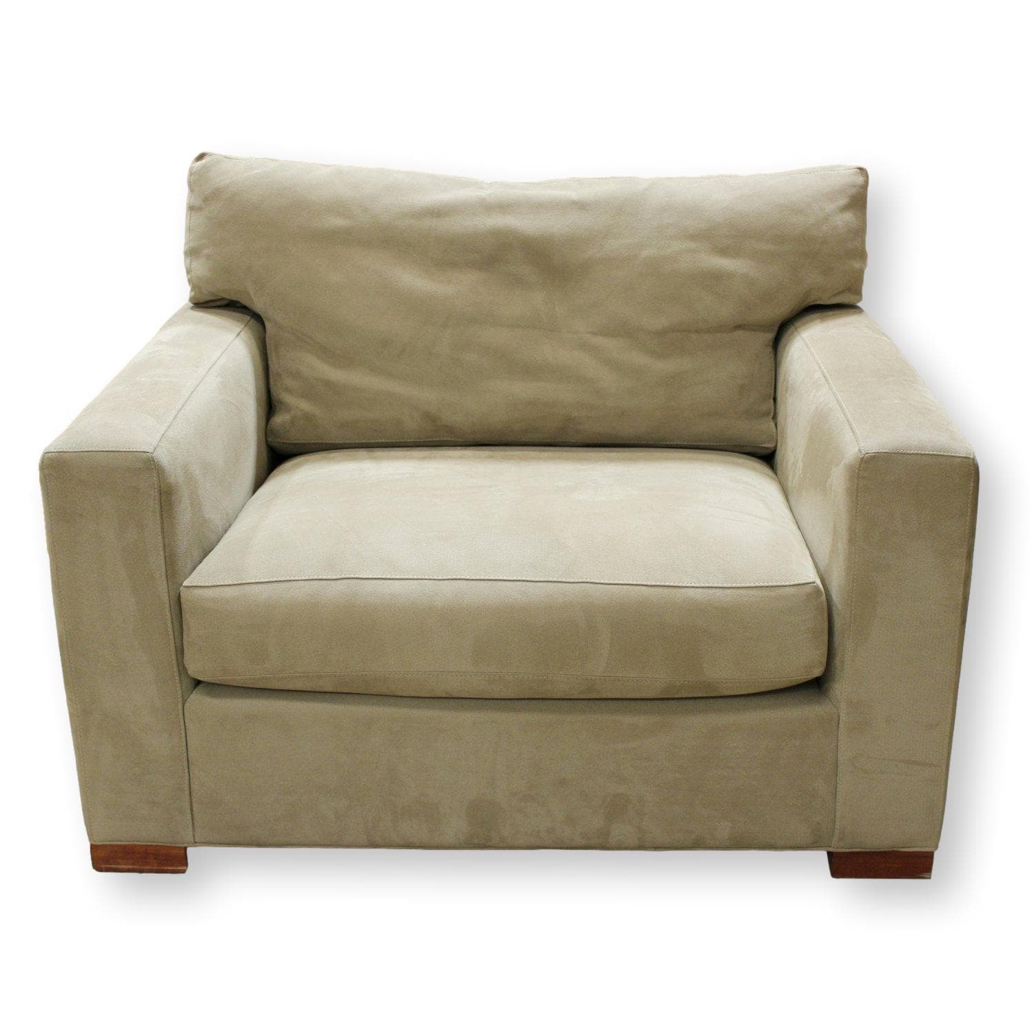 Crate & Barrel Oversized Arm Chair - Taupe
