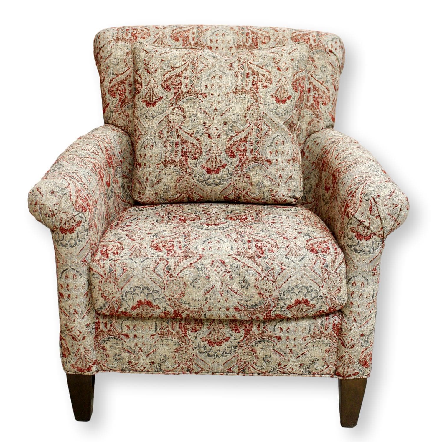 King Hickory Patterned Club Chair - Multi-Color