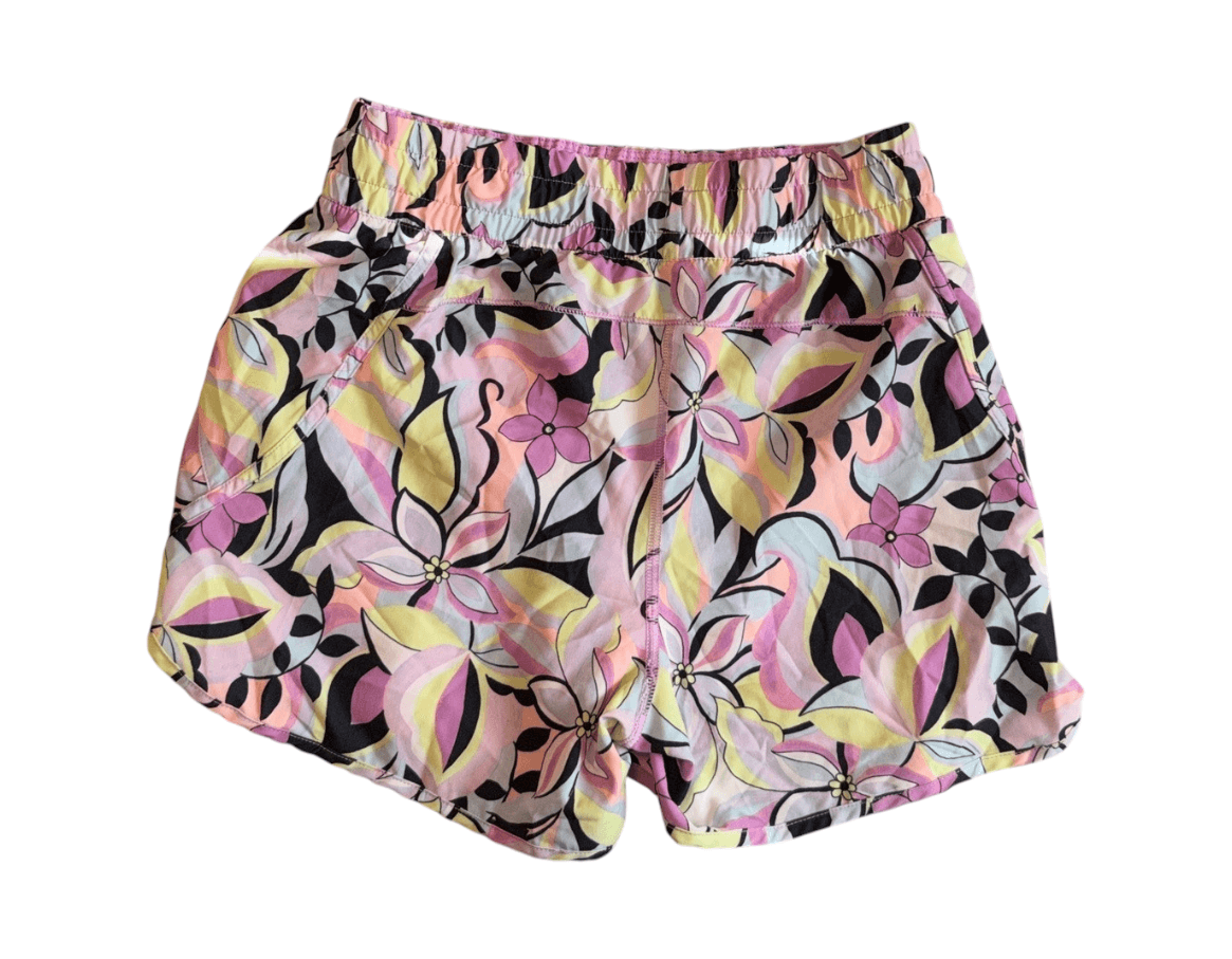 Avia Floral Running Shorts Size S Multicolor