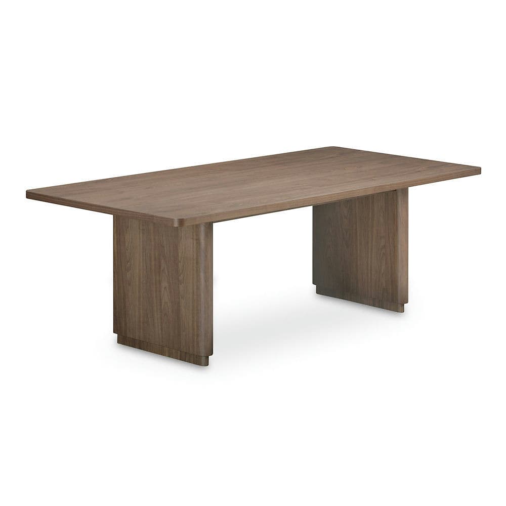 Moe's Home Round Off Small Dining Table Walnut Brown