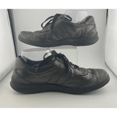 Mephisto Laser Black Leather Walking Shoes Air Relax Comfort Sz 9