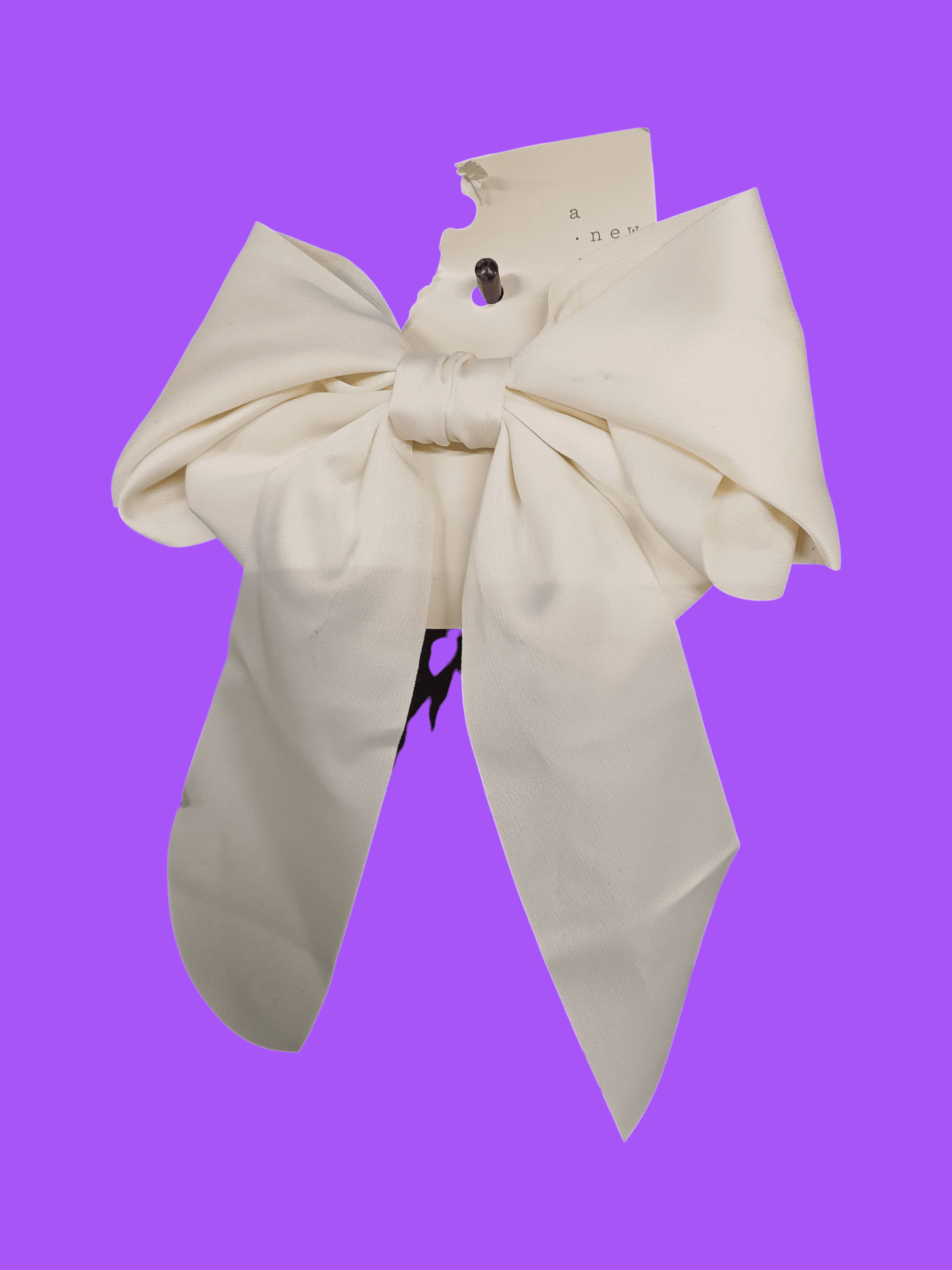 A New Day White Hair Bow Clip