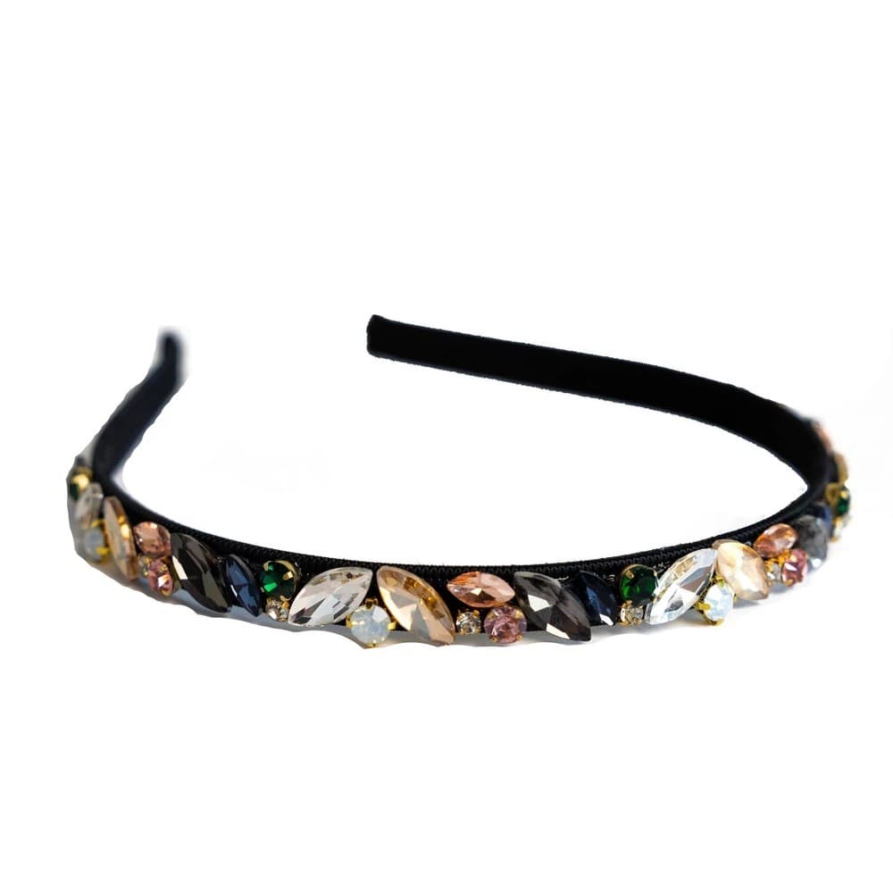 LXLM by Locks & Mane black gem stones Headband