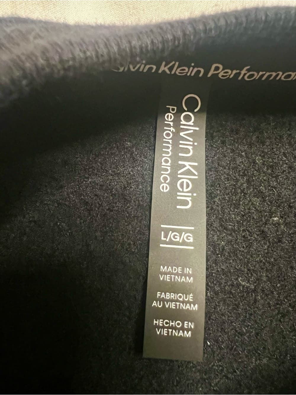 Calvin Klein Black Crewneck Sweatshirt with White Logo