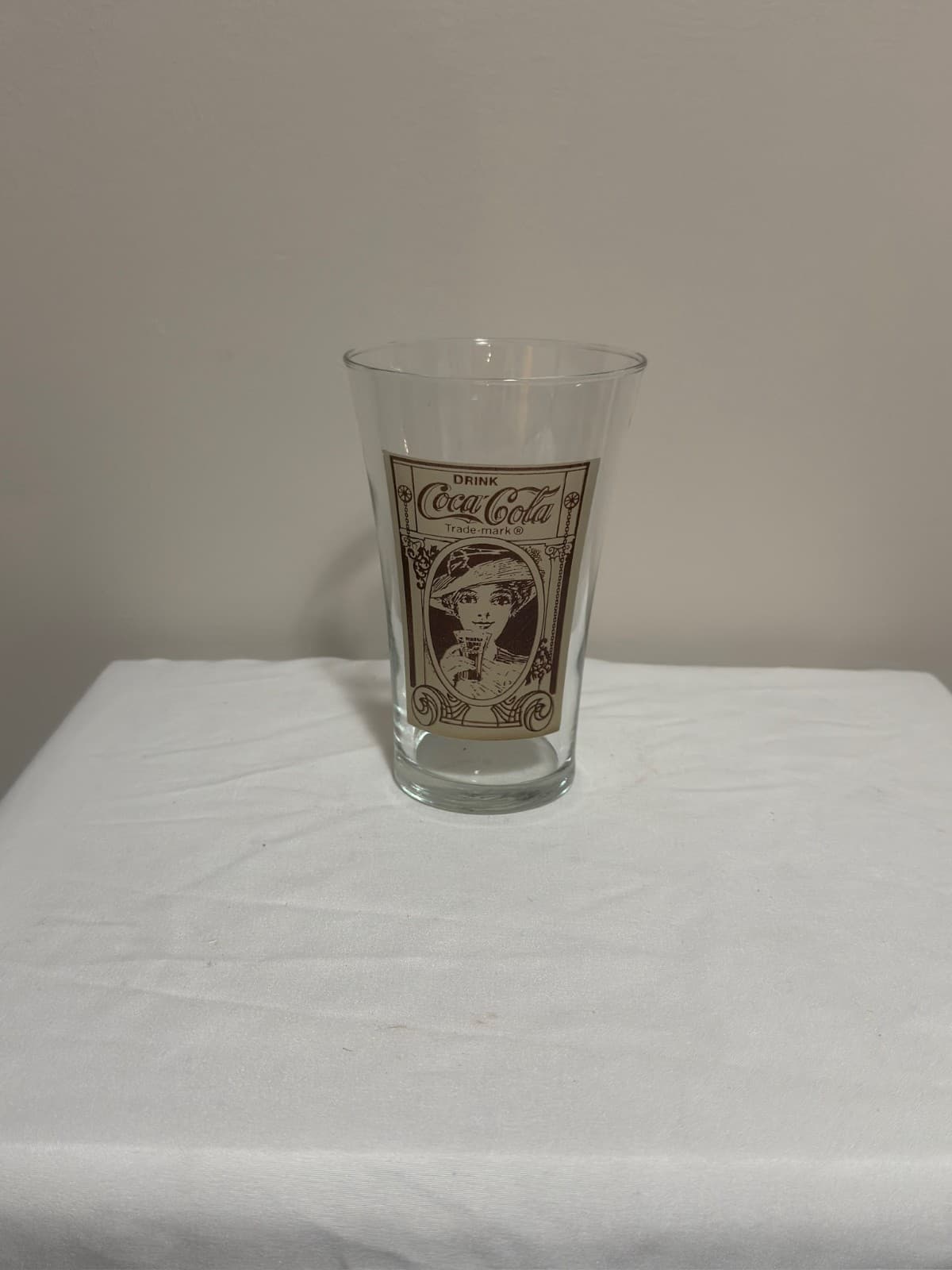 Vintage Set 6 Coca Cola Flair Glasses Libbey Coke Archives 16oz Glasses EUC