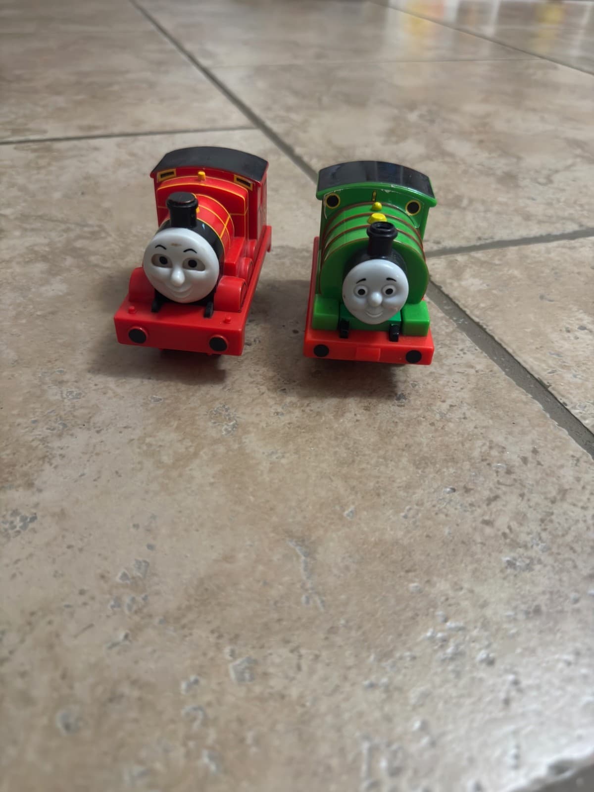 THOMAS THE TRAIN AND FRIENDS 2009 JAMES AND PERCY PULL BACK ENGINES
