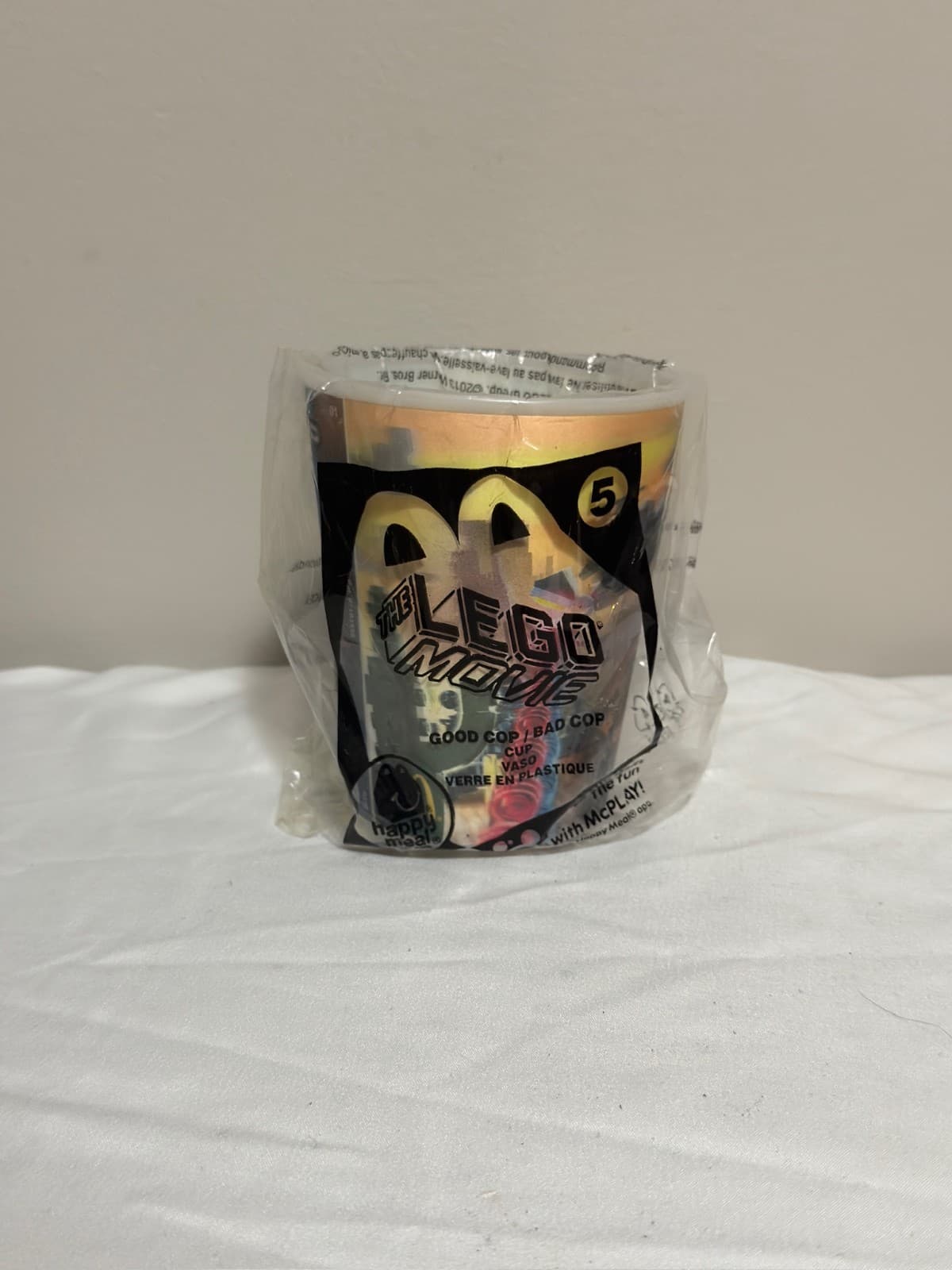 McDonald's Happy Meal The Lego Movie Good Cop/Bad Cop 3D Lenticular Cup #5
