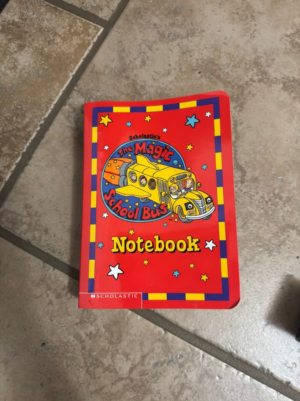 Vintage 90's The Magic School Bus Small 3 Ring Binder