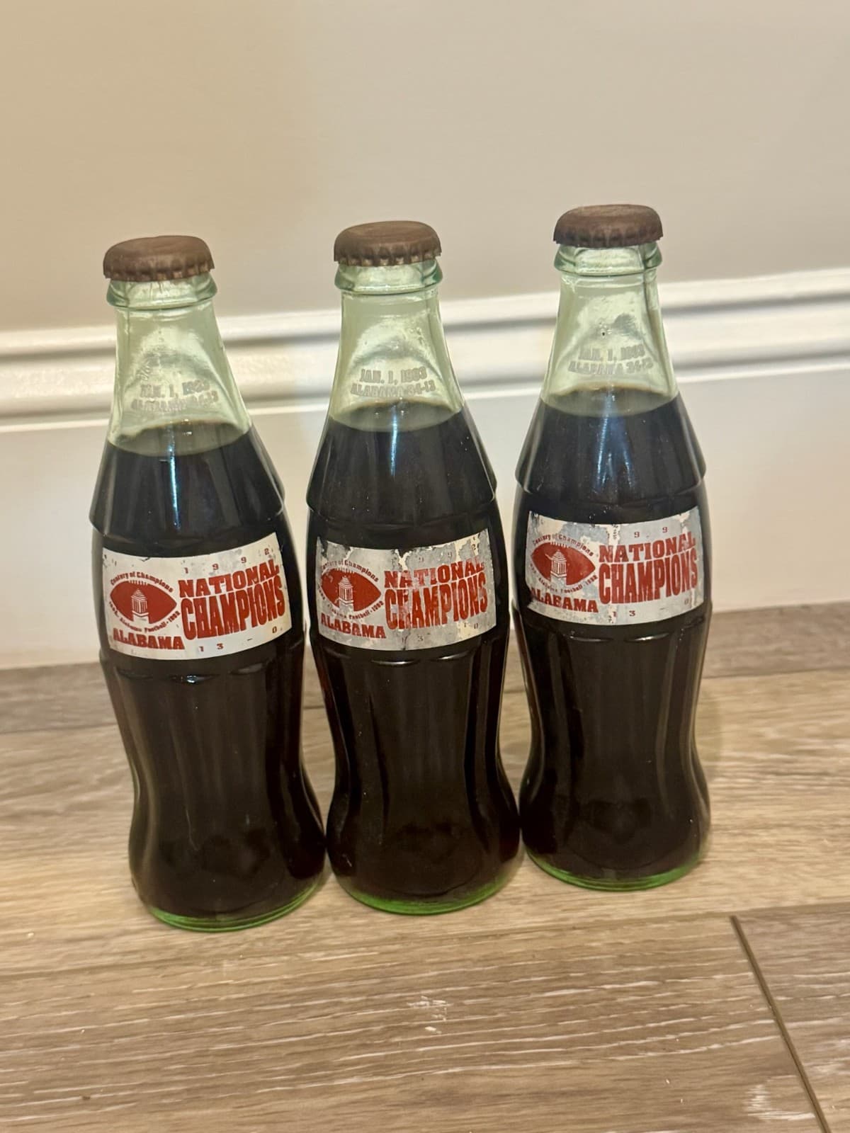 1992 Alabama National Championship Coca-Cola Commemorative Bottles
