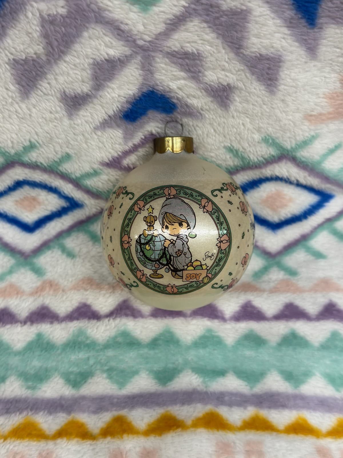 Vintage 1994 Precious Moments Home for the Holidays Ornament