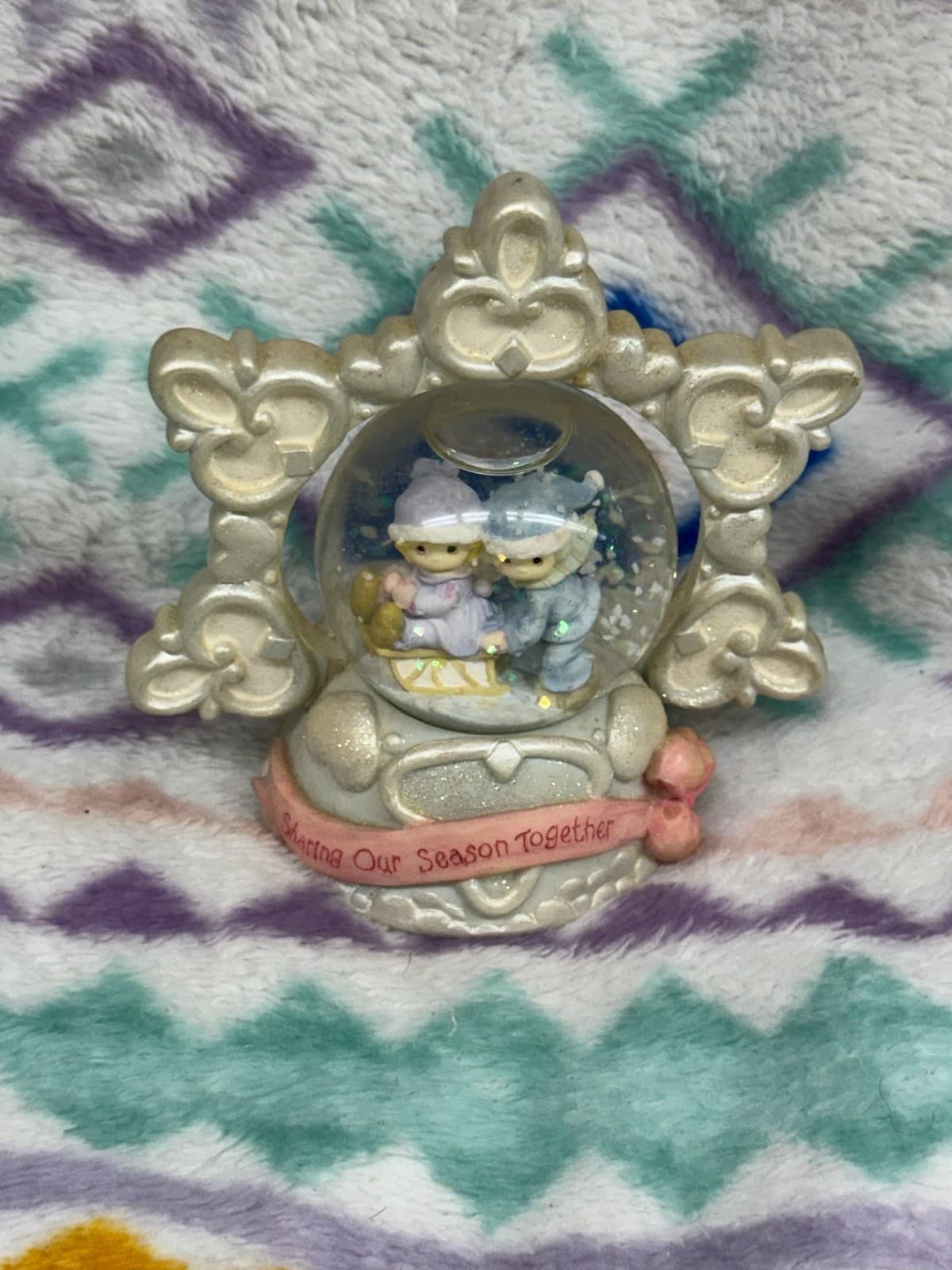 Enesco Precious Moments Sharing Our Season Together Snow Globe