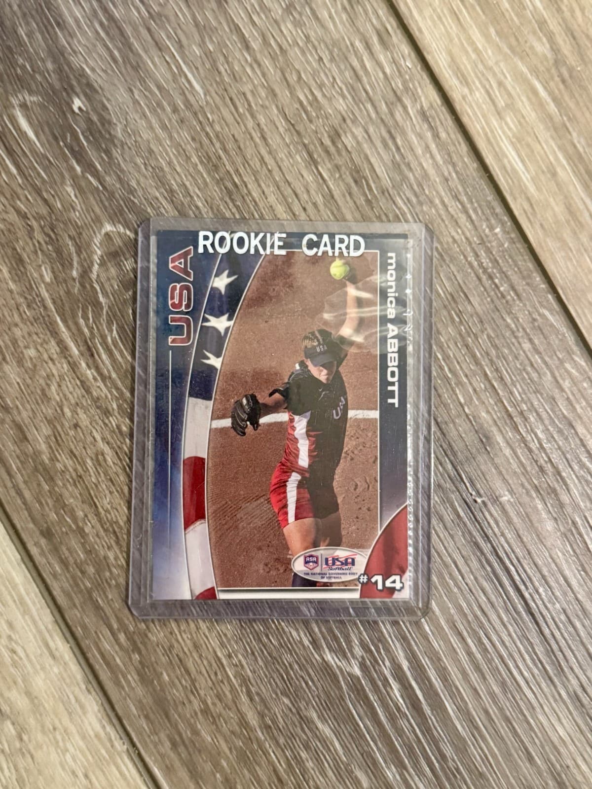 2008 USA Softball National Team Monica Abbott Trading Card