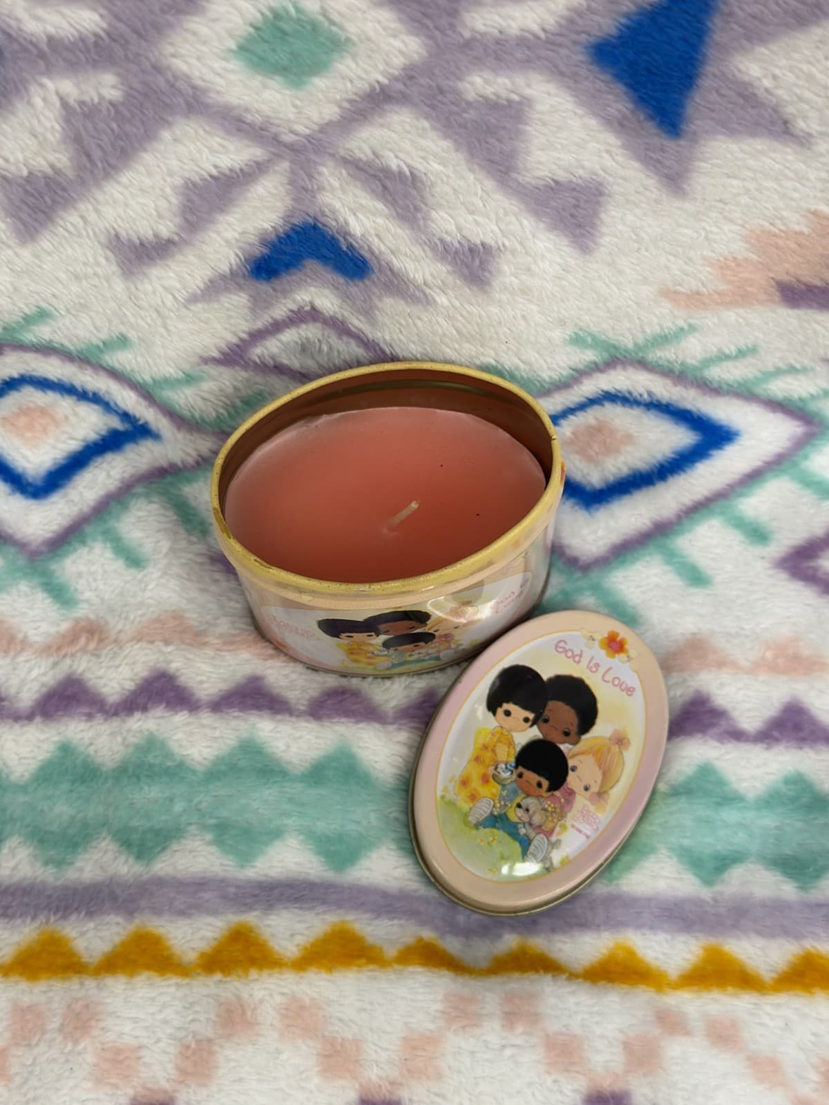 Vintage Precious Moments 1998 God Is Love Oval Candle