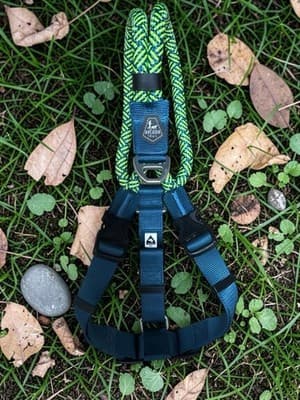 X-LARGE Arcadia Trail Maximum Mobility Rope Dog Harness NWOT BLUE & Green