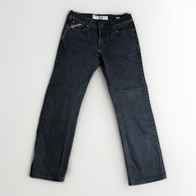 Ariat Legacy M7 Slim Fit Straight Leg Jeans Black Denim Mens 30x 32 Stretch