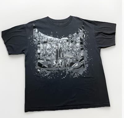 Vintage Y2K Tapout MPS Tshirt Mens Boxy Large Big Print Graphic Grunge Goth XL