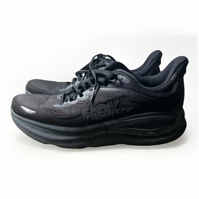 Hoka One One Bondi 9 Men's US Size 11D Triple Black Running Shoes 1162011-BBLC