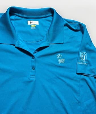 Greg Norman Woman’s 2xValero Texas Open TPC San Antonio Play Dry Golf Polo Shirt
