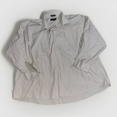 Alexander Julian Colours Men's 3XL Beige Long Sleeve Dress Shirt Button Up