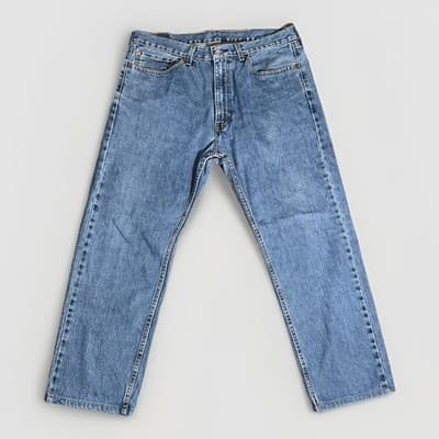 Vintage levis 505 Jeans Mens Size 36x30 Light Wash Denim Y2K