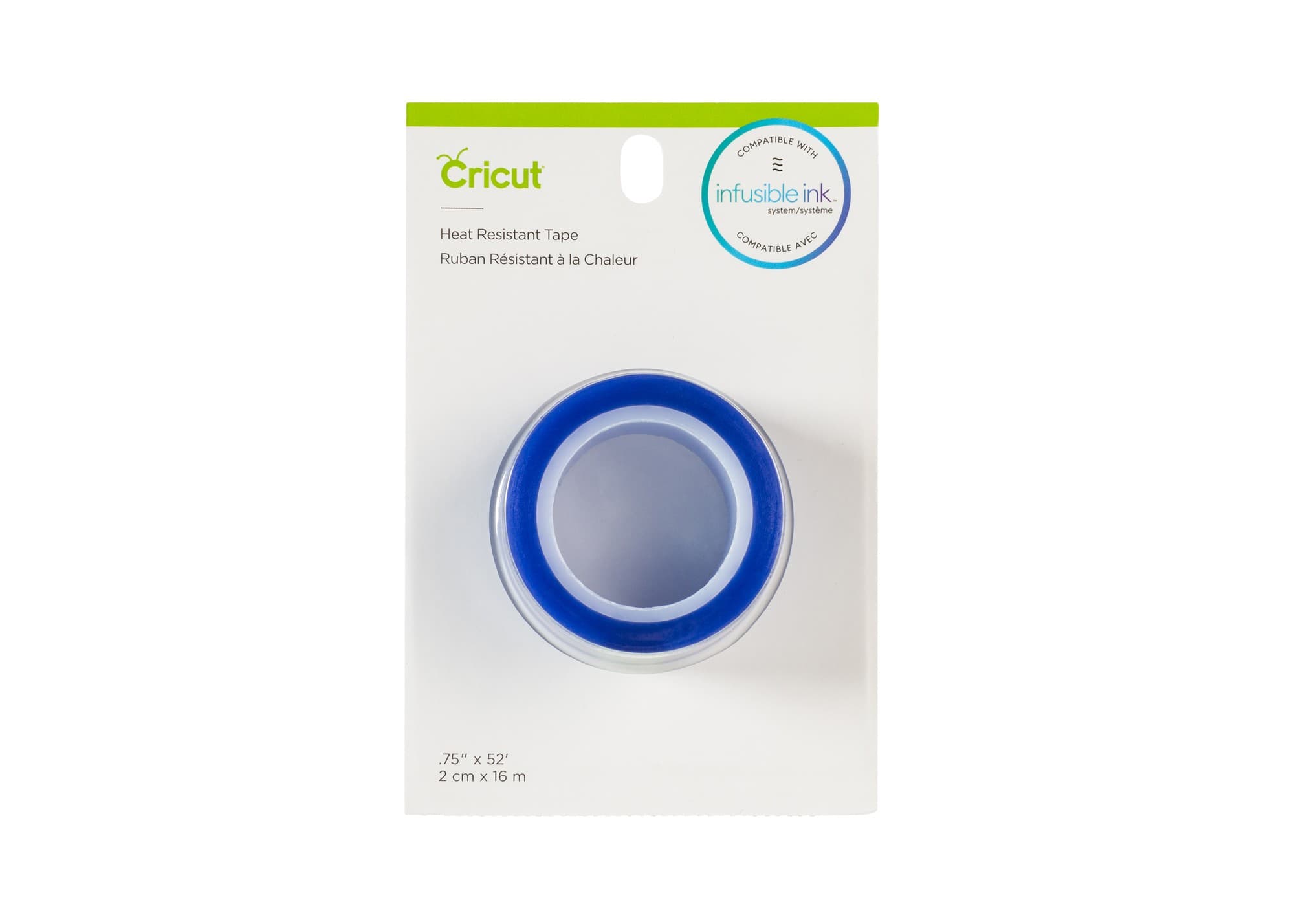 Cricut Heat Resistant Tape .75 X 52": Clear Craft Tape for High Heat & Heat Transfer, 52" Length, 0.75" Width