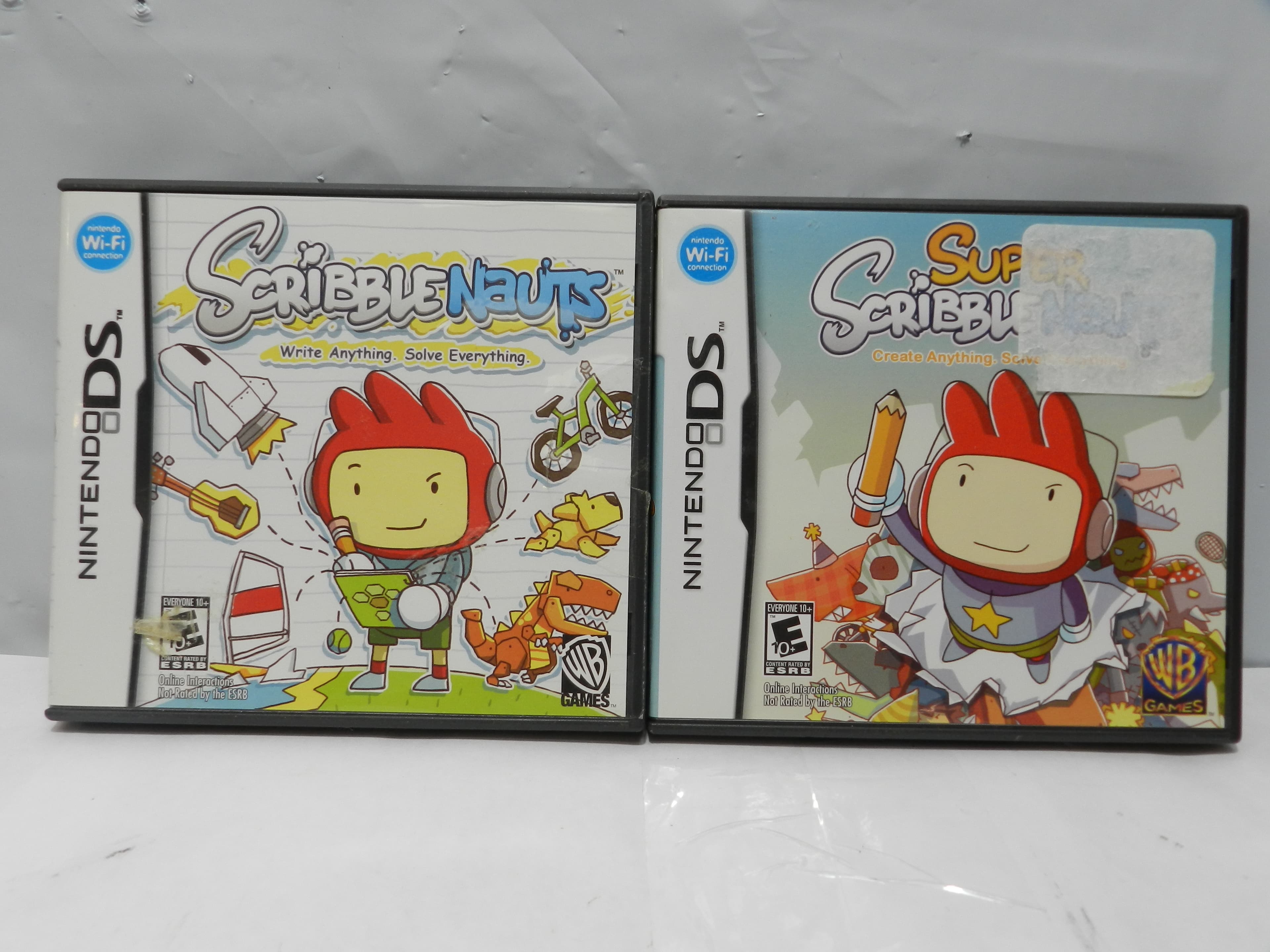 Nintendo DS Scribblenauts 2009 & Super Scribblenauts 2010 Games (O9M)