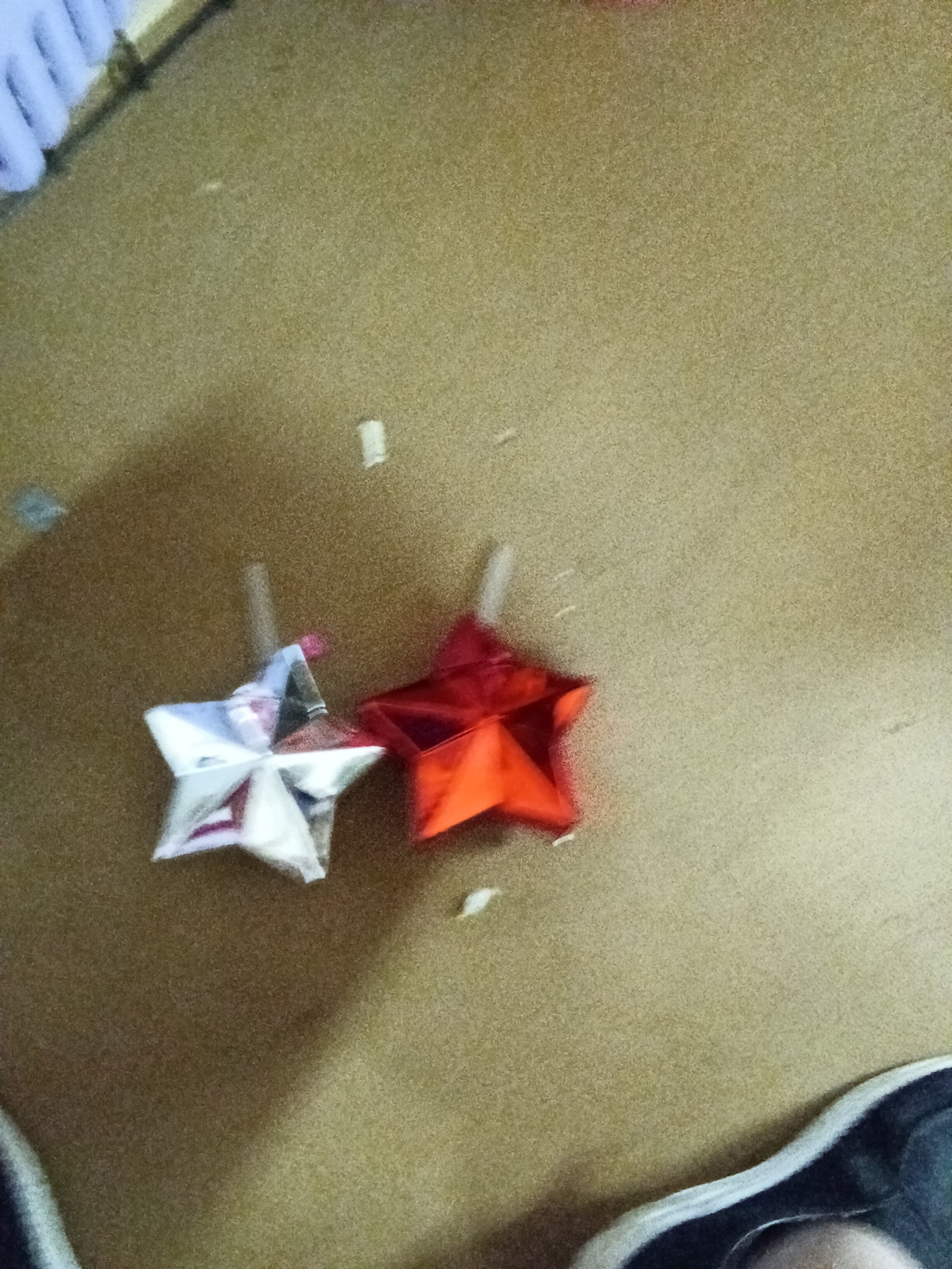 No Label Metallic Star cup with straw