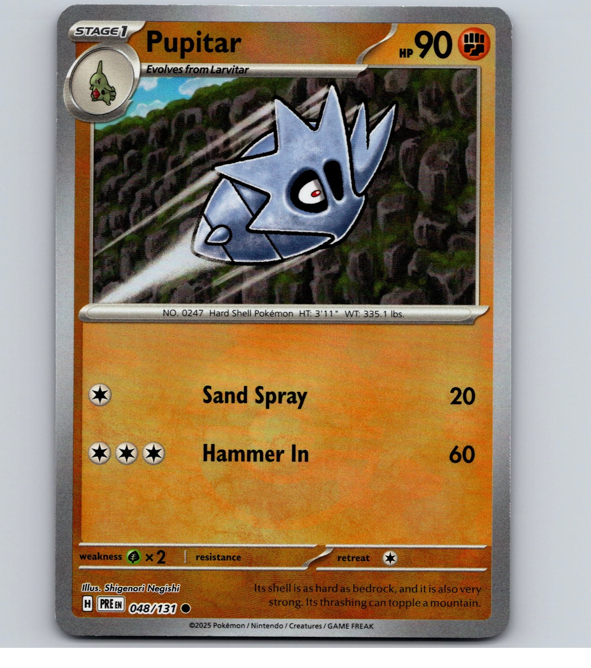 Pupitar (Poke Ball Pattern) - PRE SV: Prismatic Evolutions #048/131 C Holo NM