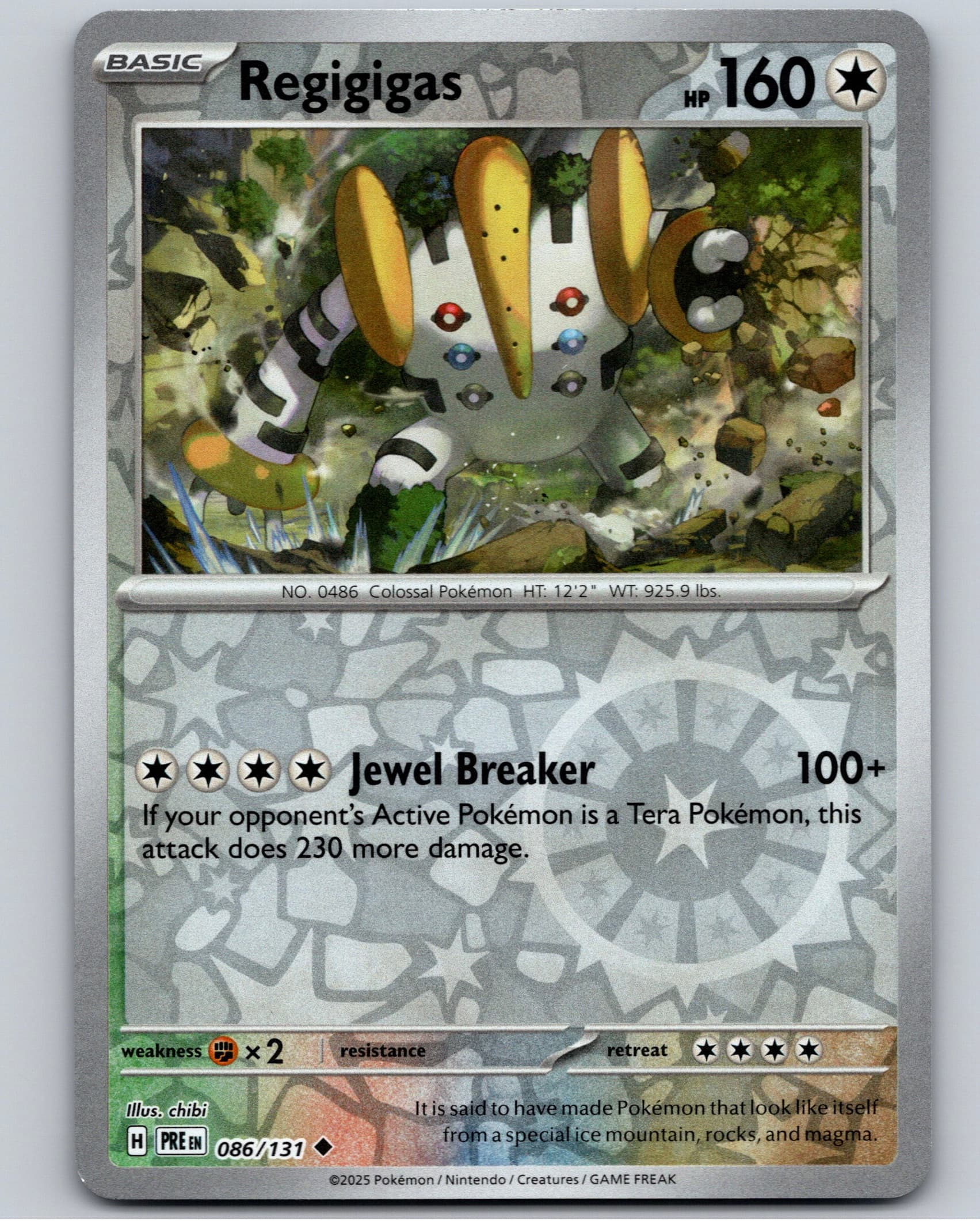 Regigigas - PRE SV: Prismatic Evolutions #086/131 Uncommon Reverse Holo NM