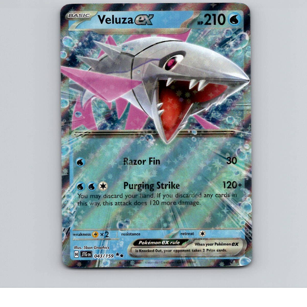 Veluza ex Holofoil SV09: Journey Together 043/159 NM