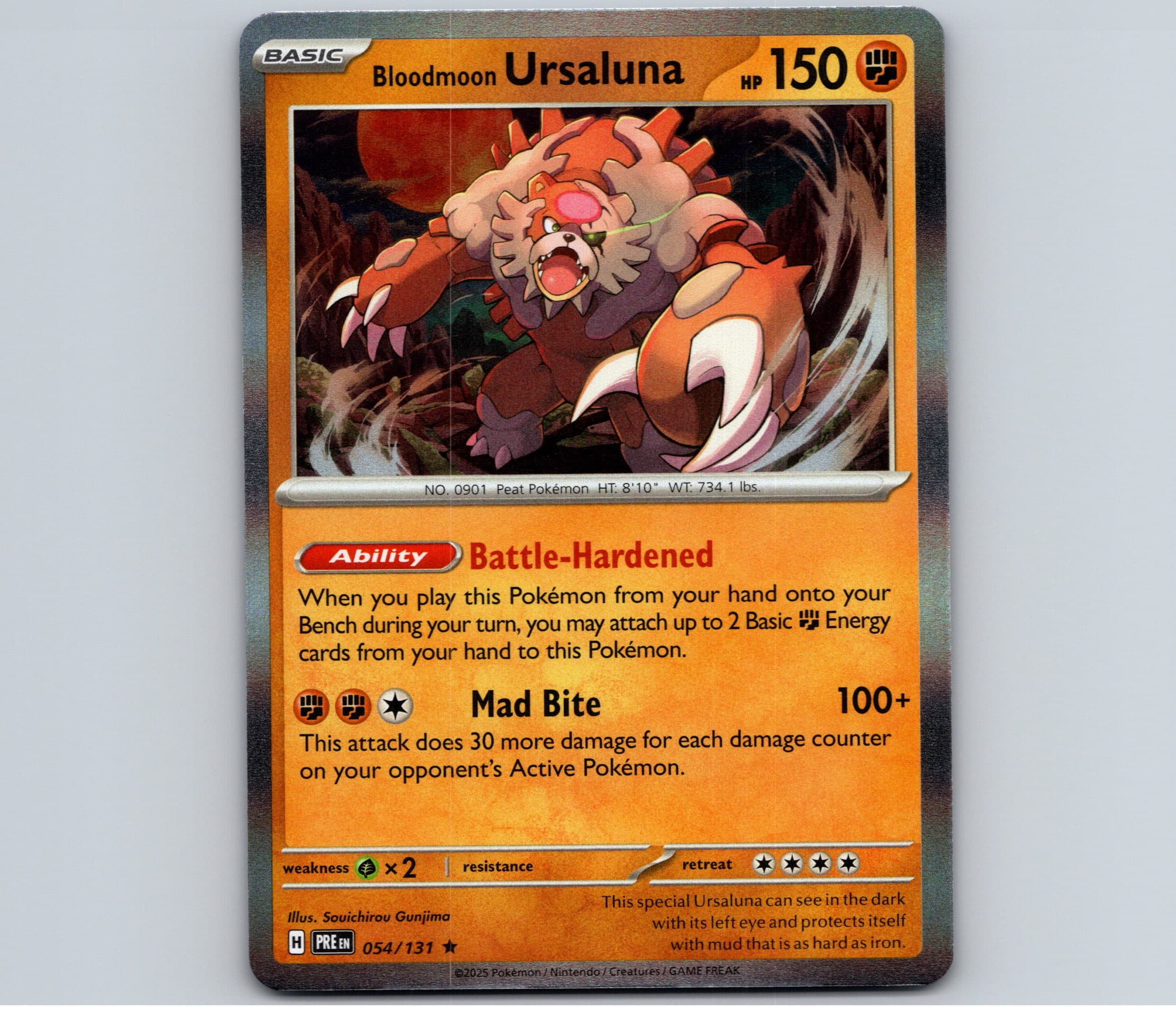 Bloodmoon Ursaluna - PRE SV: Prismatic Evolutions #054/131 Rare Reverse Holo NM