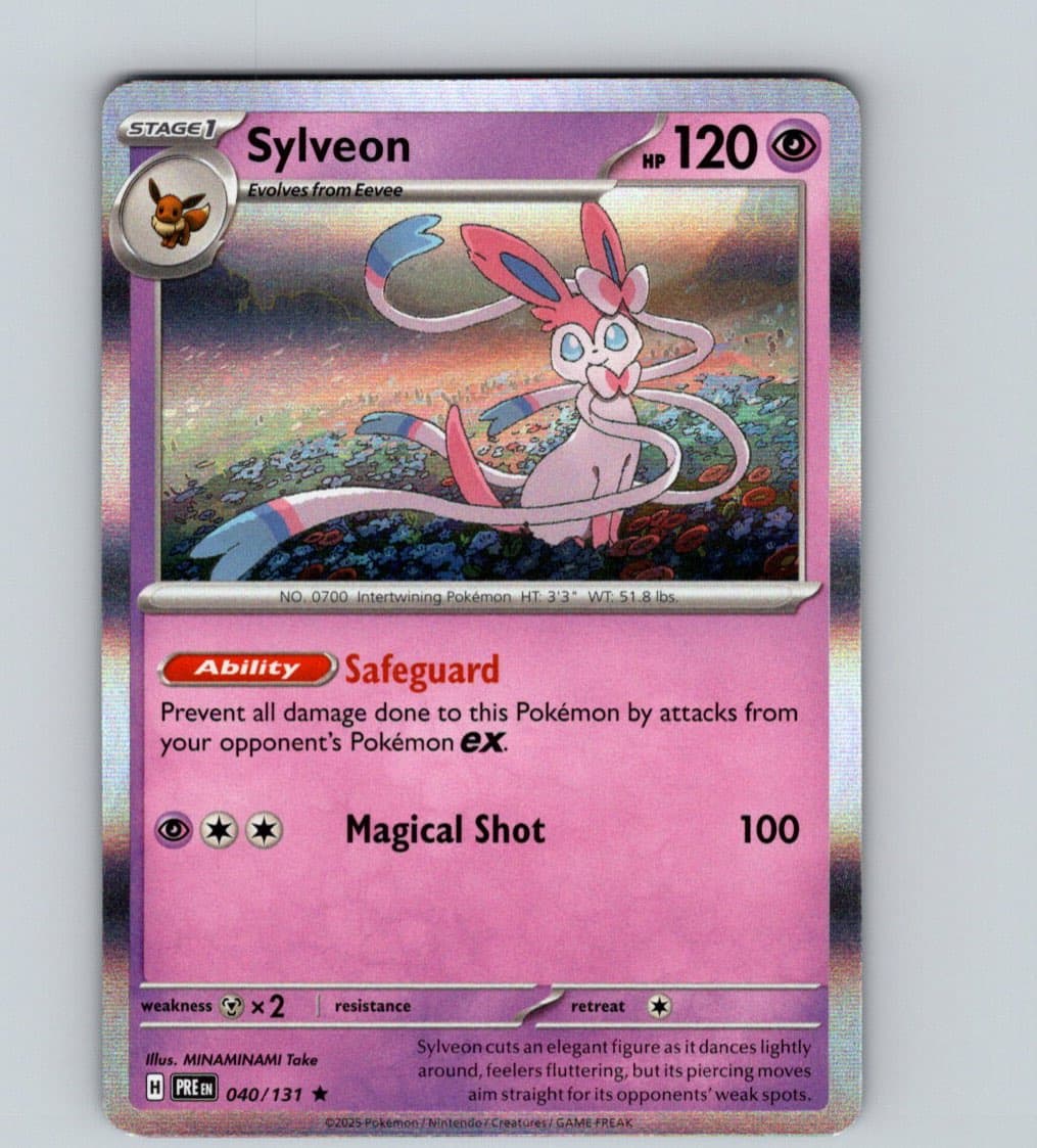 Sylveon - PRE SV: Prismatic Evolutions #040/131 Rare Reverse Holo NM