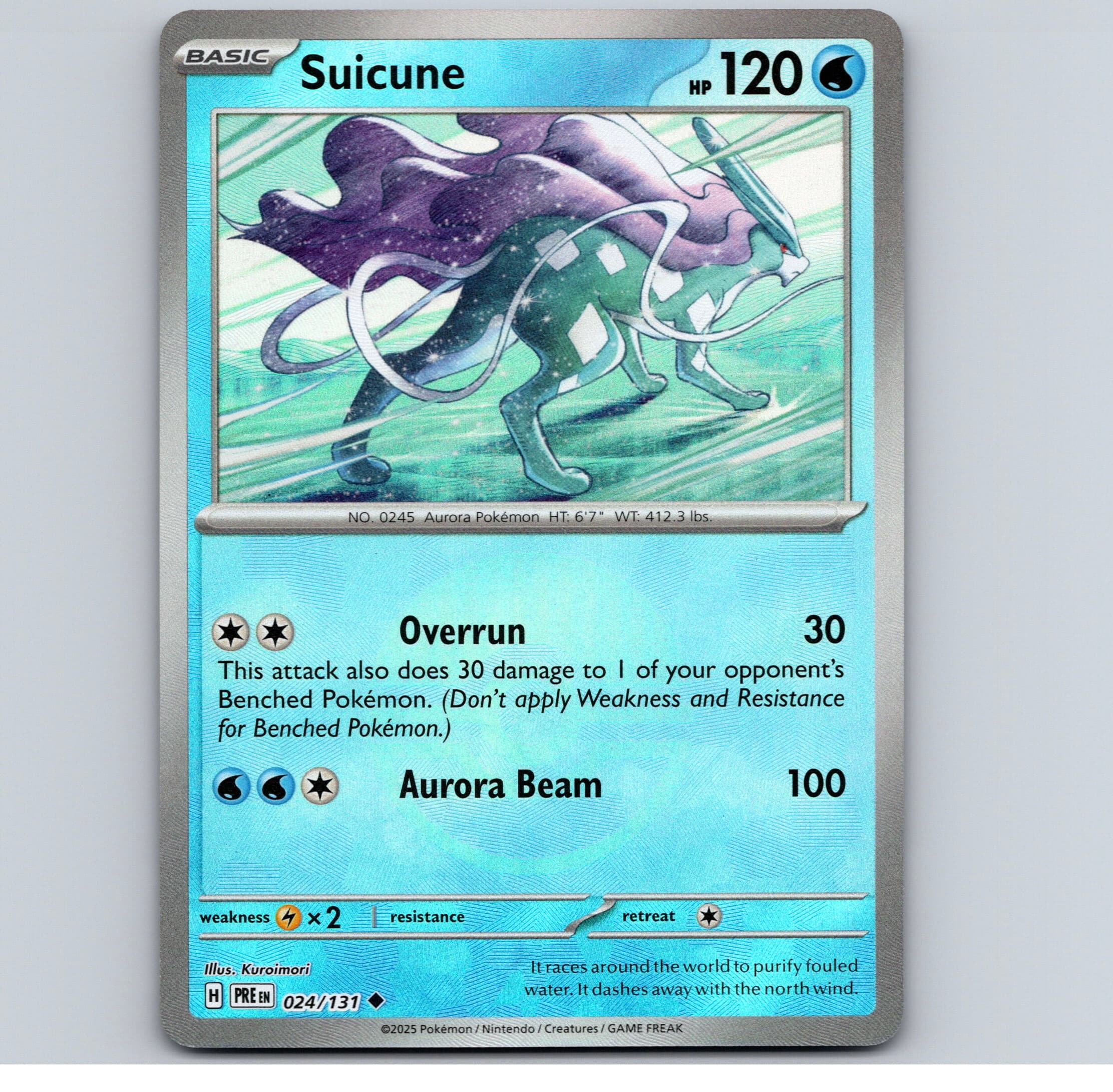 Suicune (Poke Ball Pattern) - Prismatic Evolutions #024/131 Uncommon Holo NM