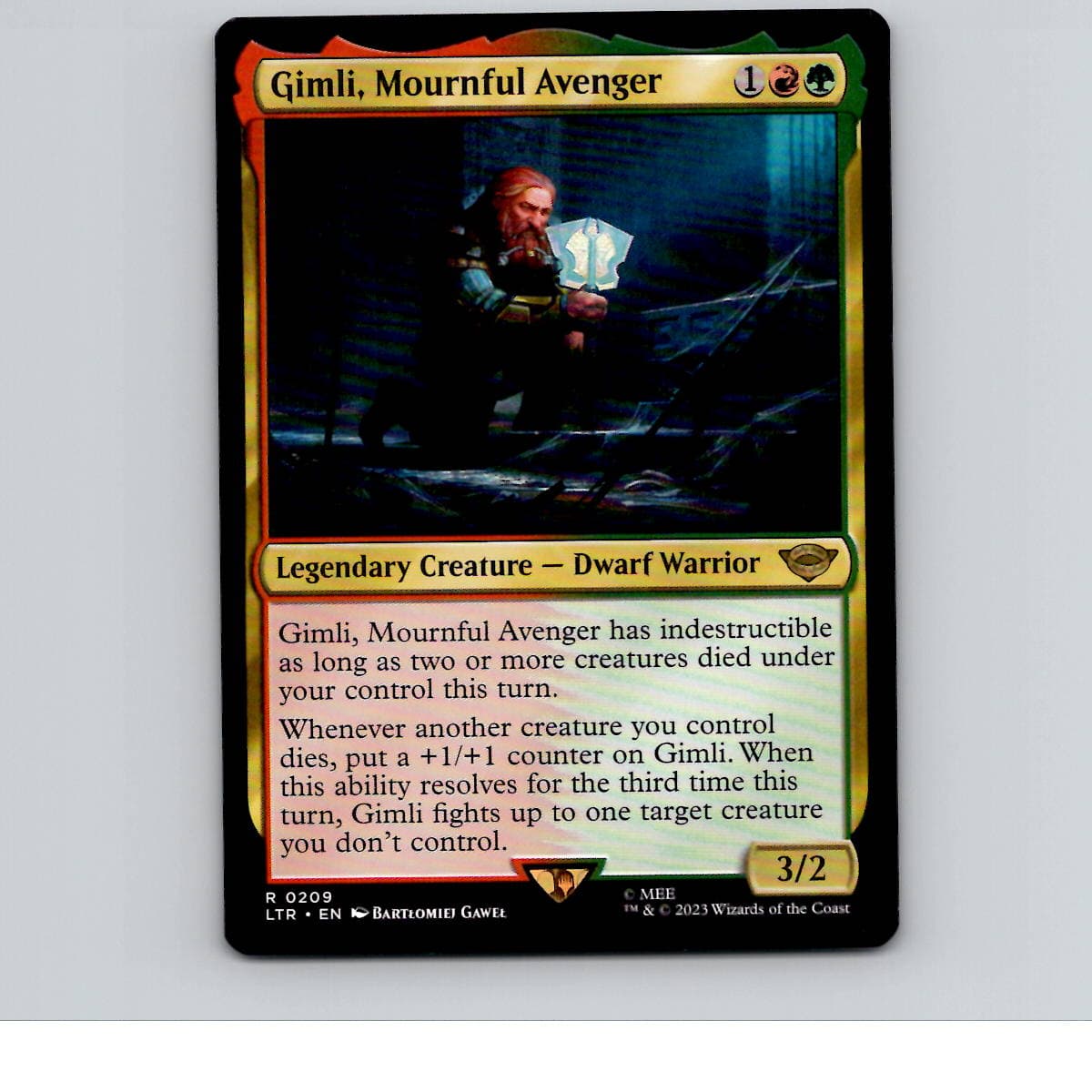 Gimli, Mournful Avenger - 209 - LTR - R/ Normal - NM