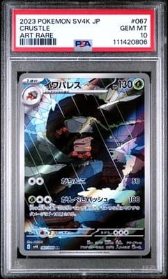 Crustle Art Rare Pokemon Japanese Sv4k-Ancient Roar 067 NM PSA 10