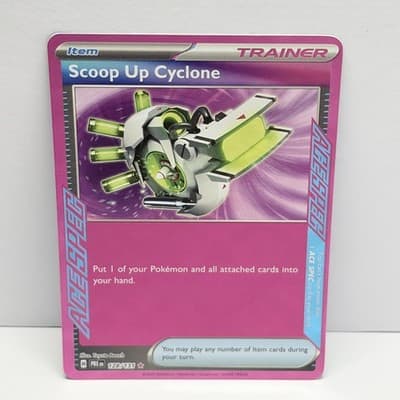 Scoop Up Cyclone - PRE SV: Prismatic Evolutions #128/131 ACE SPEC Rare Reverse H