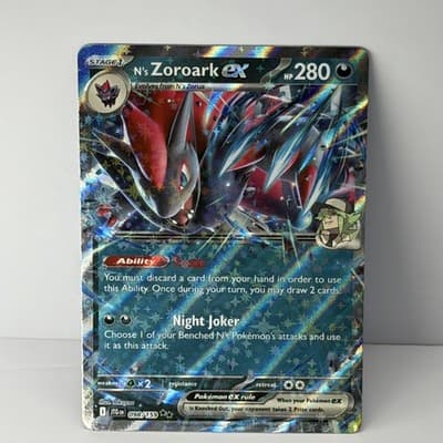 N's Zoroark ex - JTG SV09: Journey Together #098/159 Double Rare Reverse Holo NM
