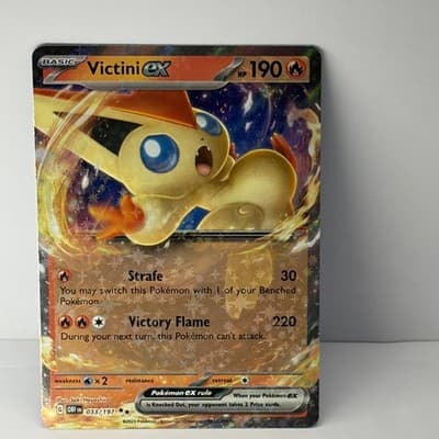 Victini ex - OBF SV03: Obsidian Flames #033/197 Double Rare Reverse Holo NM